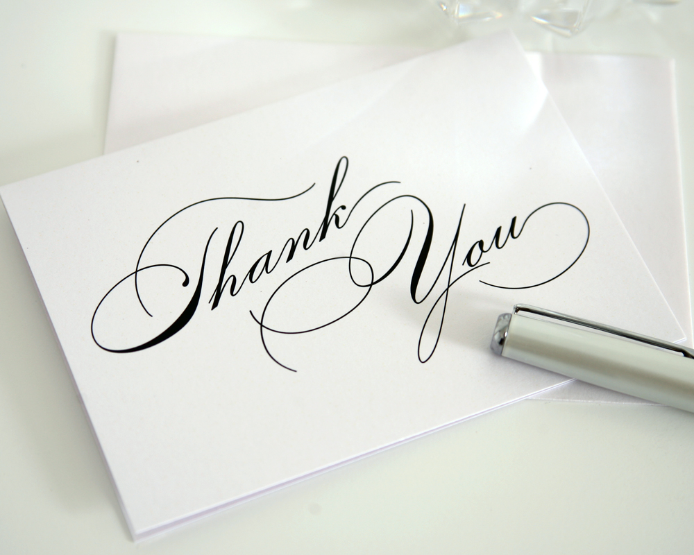 Rochester Wedding Thank You Notes