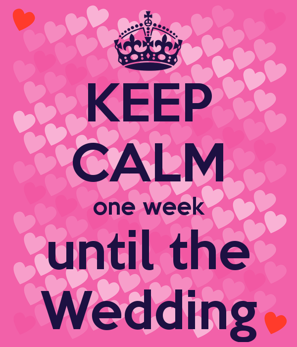 Things NOT To Do The Week Before Your Wedding
